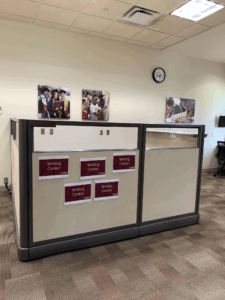 Writing center desk